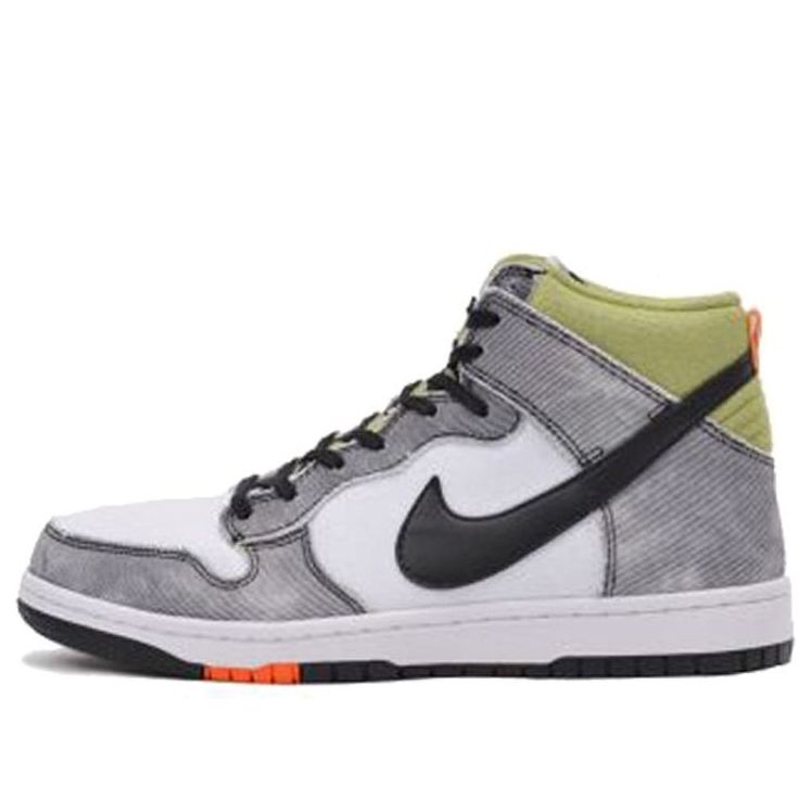 Nike Dunk High CMFT Black Gray 'White Clementine Black'  705434-100 Classic Sneakers